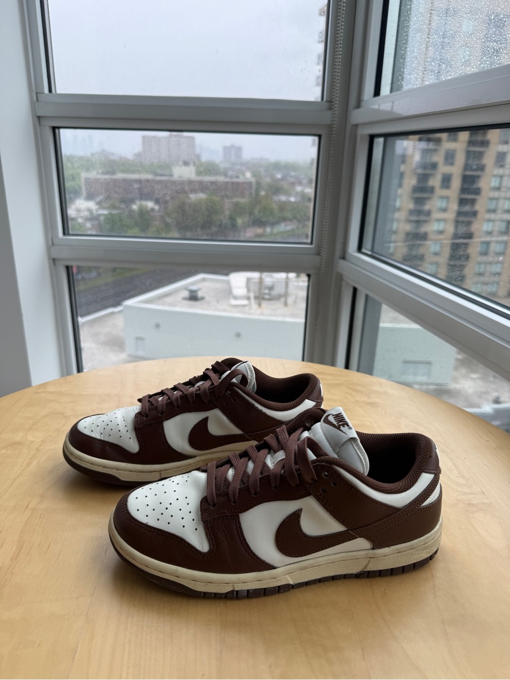 Nike women’s Dunk Low - Brown & White Leather